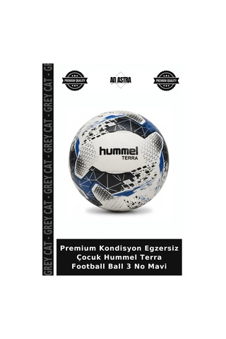 Premium Kondisyon Egzersiz Çocuk Hummel Terra Football Ball 3 No Mavi