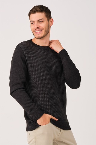 Dewberry V0213 Erkek Kazak Antrasit