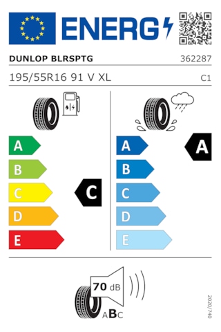 Dunlop 195/55 R16 91V XL Blue Response Tg Yaz Lastiği 2026