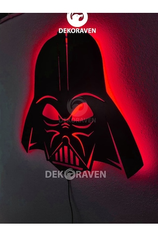 Darth Vader Led Işıklı Ahşap Tablo (523524502)