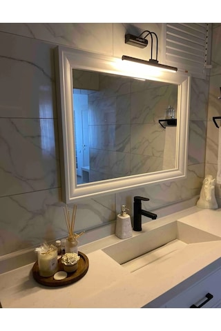 Siyah Kasa Gün Işığı Banyo Duvar Tablo Aydınlatması Flüt Aplik 6w Siyah