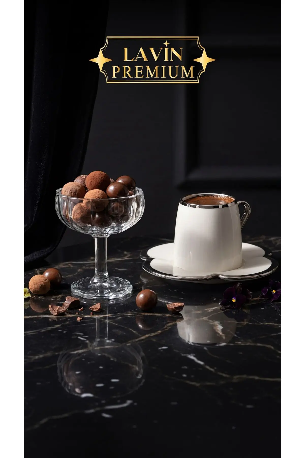 6 Lı Cam Ayaklı Kahve Yanı Lokumluk Kahvaltılık Kase Sunumluk Reçellik 50ml Şeffaf