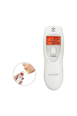 Kosona Beyaz Taşınabilir Alkol Testeri - Yüksek Hassasiyetli, Dokunsuz, Alarm Ayarı, Otomatik Kapatma, Aaa Pil Gerektirir Beyaz