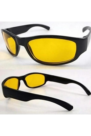 Yayke Antifar Güneş Gece Görüş Gözlüğü Sürüş Sis Spor Sarı