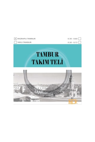 Tambur Teli Mızraplı Fosfor Bronz