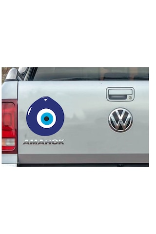 Nazar Boncuğu Sticker Araba Oto Motosiklet Karavan Sticker Etiket 00005 12X12 Cm