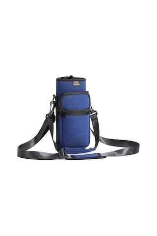 Nuovoware Su Şişesi Taşıyıcı Çanta, 25 Oz/32 Oz Şişe Kese Tutucusu, Ayarlanabilir Omuz El Kayışı 2 Cep Askı Neopren Sleeve Spor Su Şişesi Aksesuarlar Yürüyüş İçin Kamp Büyük Koyu Mavi Yürüyüş İçin Koyu Mavi