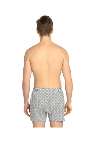 Kota Erkek Penye Boxer Desenli Erkek Boxer 1004