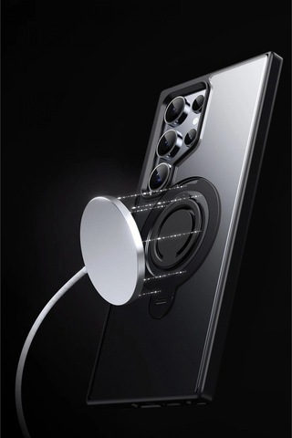 Joko Samsung Uyumlu, Galaxy S24 Avatar 360 Dönen Magsafe Kapak - Titan Gri