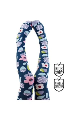 Denokids Çiçekler Kız Çocuk Külotlu Çorap Renkli