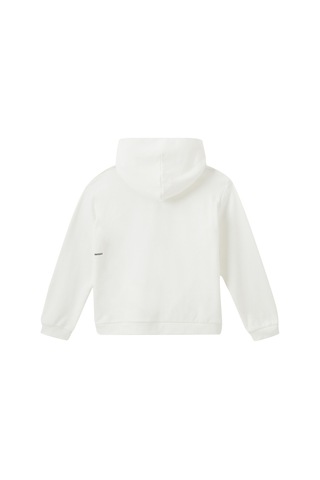 Pangaia Organik Pamuklu Kapüşonlu Sweatshirt - Off White Acı Kahverengi