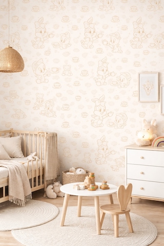 Zımmer 12703 Looney Tunes 5m2 Duvar Kağıdı Çok Renkli