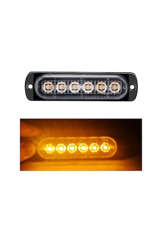 12-24v Led Strobe Uyarı Işıkları Uyarı Acil Yanıp Sönen Işıklar Dikkat Işık Çubuğu Araba Kamyon Van Atv Suv Yat Araç İçin Siyah