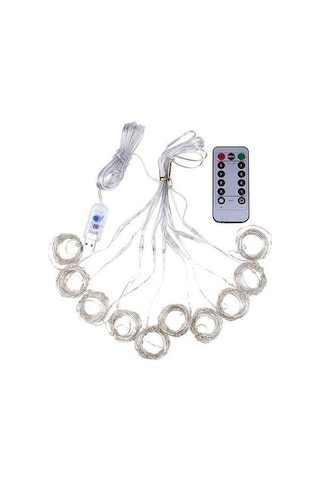 Pazly 300 Led Usb Perde Işığı - 8 Modlu Uzaktan Kumandalı Dekor Aydınlatma
