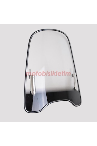 Motosiklet Ön Siperlik Camı [3.5Mm/40x43 Cm] Fitilli