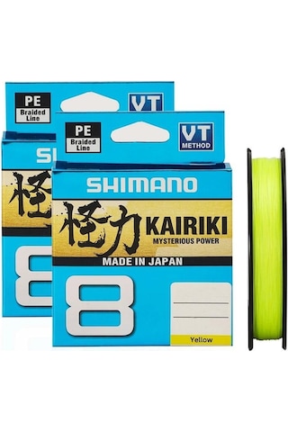 Shimano Kairiki 8 300m İp Misina 0,190mm 12kg Sarı