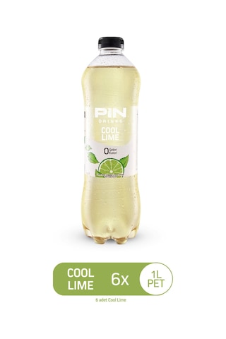 Pin Cool Lime - Şekersiz & Kalorisiz 1 Litre X 6 Adet Ice Tea