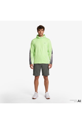 Under Armour Velociti Storm Hooded Erkek Sarı Koşu Ceket 6005900
