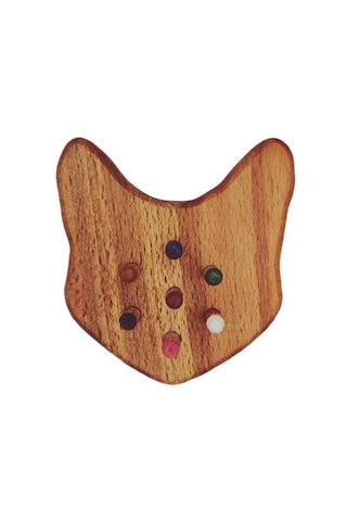 Boncuk Dizme Oyunu Ahşap Kedi