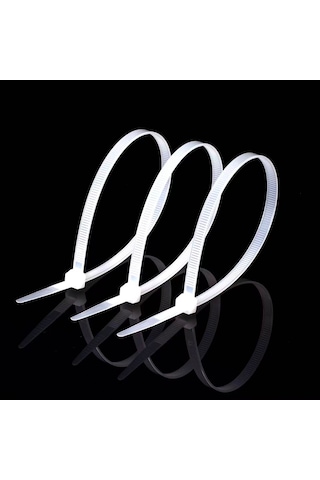 Kablo Bağı 100 Adet Cırt Kelepçe-nylon66 4.8 X 430mm- Beyaz