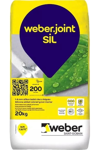 Weber Joint Sil Silikonlu Derz 5 KG Açık Gri
