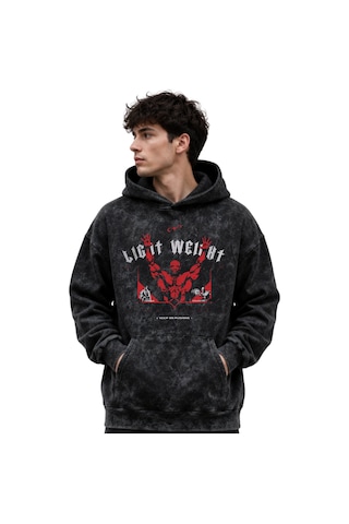 Sevbano Light Weight Ronnie Coleman Fitness Bodybuilding Baskılı Unisex O Siyah
