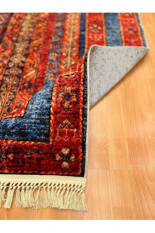 Anadolu Motifli 120 X 180 Cm Dijital Baskı Halı Kırmızı