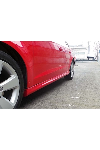 Audi A3 8v Hb Aero Yan Marşpiyel Seti Plastik 2 Adet Mat Siyah 2012-2019 Karlık+ek+bodykit