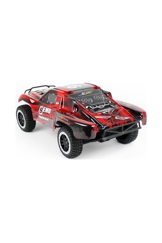 Remo 1022 1/10 Ölçek, 4wd Off Road Short Course 9emu Fırçalı Çift Motorlu, Kırmızı Kaportalı, Rc Model Araç