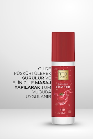 Tto Clinic Vücut Yağı Çilek Çay Ağacı Yağı Tea Tree Oıl 200 ML