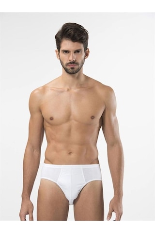 Türen 112 Kom Erkek Slip İkili Paket-beyaz Beyaz