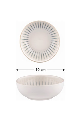 24'lü Valencia Kase 10cm Dijital Sierra Rinart Krem