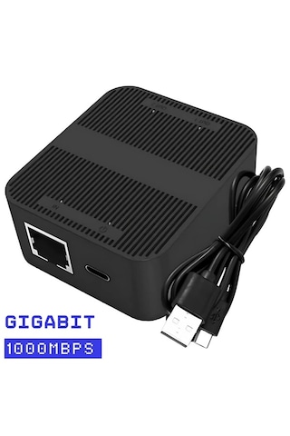 Rj45 Ethernet Splitter 1 Giriş 2 Çıkış Gigabit 100mbps Çoklayıcı