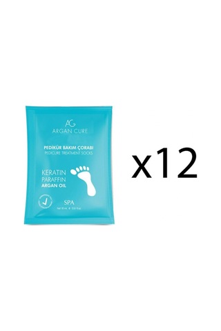 Argan Cure Kremli Pedikür Bakım Çorabı 12 Çift