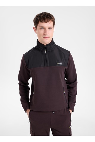 National Geographic N6wm-swt4349 Kahverengi Erkek Sweatshirt Kahve