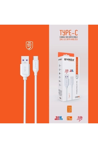 Zuidid 3,0 Amper 18W 1 Metre Hızlı Şarj Kablosu