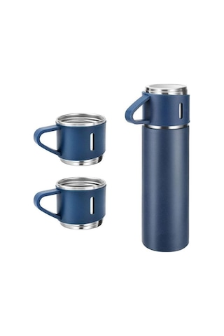 Kamp Termosu - Termos Seti - 500 Ml - 3 Adet Bardak 001