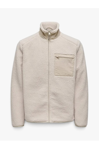 Only & Sons Onsdallas Sherpa Jacket Otw Vd Erkek Gray Mont - 22025599