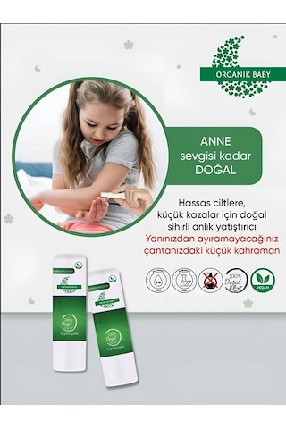 Organik Baby Vegan Cilt Bakım Balmı Anlık Yatıştırıcı Doğal 2 Li