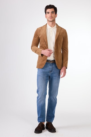 Dufy Bej Erkek Ceket - Slim Fit Bej