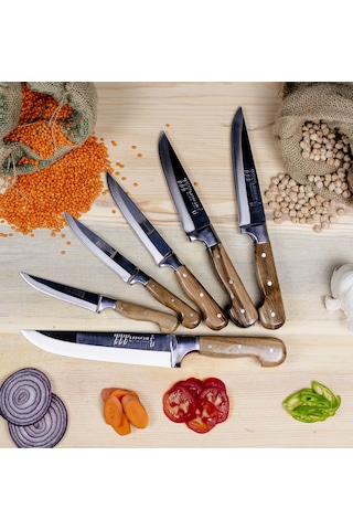 Lazoğlu 6'lı Kasap ve Mutfak Seti