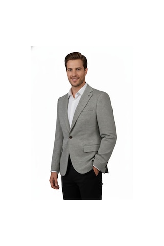 Erkek Tek Spor Ceket Çift Yırtmaçlı Bgl-st04981 Taş