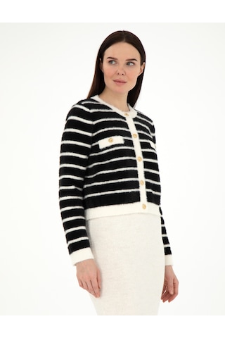 Pierre Cardin Kadın Siyah Hırka Triko 50296328-vr046 Siyah