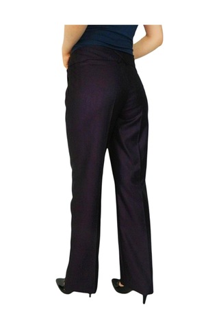 Kadın Kumaş Pantolon Yüksek Bel Bgl-st01543 Mürdüm