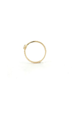 14 Ayar Altın Oval Solitaire Taşlı Eklem Yüzük