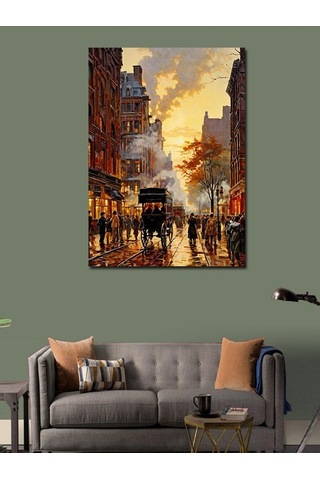 Kanvas Tablo Geçmişteki Bir Şehir 70cmx100cm