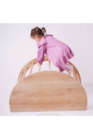 Pikler Halkası Montessori Aktivite Ve Oyun Masası Ahşap (MİNDERSİZ) Ahşap
