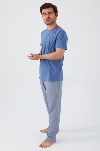 Eros Arnetta 2539 Kısa Kol Erkek Pijama Takım Okyanus Mavi