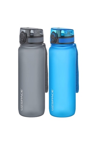 Uzspace Tritan Bpa'sız 25 CM Su Matarası 2'li Set 800 ML