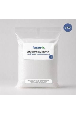 Şişecam Çamaşır Sodası Sodyum Karbonat Hafif Soda 3 Kg